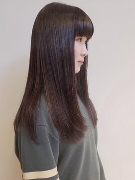 トップヘアー ガーデンヴィラ 安城(Garden Villa) ローレイヤ-艶やかロング/アッシュブラック/レイヤーロング