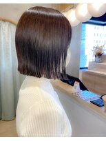 ロンドシエル 横浜(Lond ciel)&nbsp;黒髪ボブ前髪×ヘルシースタイル【横浜】