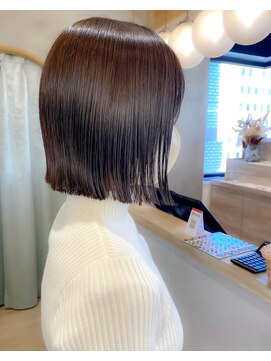 ロンドシエル 横浜(Lond ciel) 黒髪ボブ前髪×ヘルシースタイル【横浜】