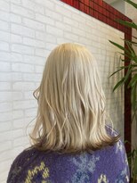 ビス ヘア アンド ビューティー 西新井店(Vis Hair＆Beauty) 10代20代★大人かわいいダブルカラーブリーチブロンド裾カラー