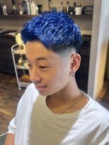 エクファフォーメン(EX-FA FOR MEN)&nbsp;ブルーヘア×スキンフェード