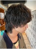 【fifth】緩めツイストスパイラルパーマ無造作束感ヘアメンズ