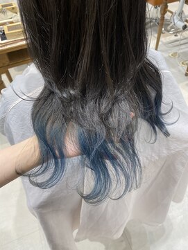 ネイロ 錦糸町(NeiRo) 毛先カラーマッドブルーグラデーションカラーレイヤーカット
