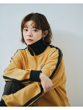 ベルバイリトル(belle by little) 切りっぱなしボブ×前髪パーマ