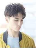 Haleビジネスニュアンスパイラルフェザーパーマ刈り上げショート