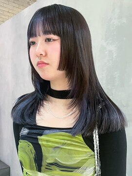 アルバム 渋谷パルコ(ALBUM) くびレイヤーアッシュブラックニュアンスカラー美髪_ba498961