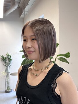 マセナ(Masena) グレージュココアブラウン×前下がりボブ