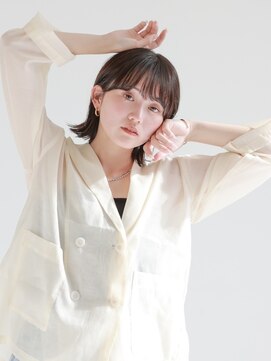 七ッ星+ 大人可愛い外はねボブスタイル