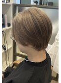 ショート×ナノバブル×白髪ぼかし×ハイライト