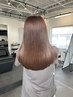 《ツヤも手触りも最高級◎》カット＋ケアカラー+髪質改善TR ￥18000