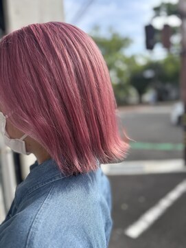 オクユキ(OKUYUKI) 『明るめピンク×グレージュインナー♪』