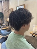 カット+スパイラルパーマ