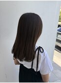 くすみブラウンベージュ/セミロング/透明感カラー/知立/三河