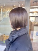 切りっぱなしボブ　off haruki
