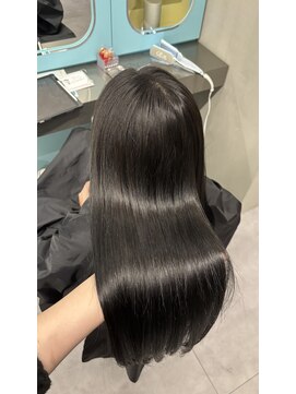 ノー バイ イオエ 西梅田(no. by ioe) ブリーチなしカラー/髪質改善/ミルクティーベージュ/小顔へア