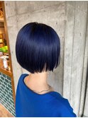 【ACE横浜】ネイビーブルー×髪質改善