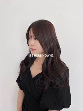 ビーヒアナウ N゜03 金沢駅西店(BE HERE NOW) 【韓国ヘア/レイヤーカット/ブラウンカラー】