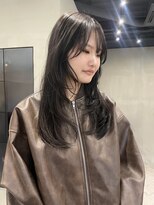 ヘアー アイス ルーチェ(HAIR ICI LUCE)&nbsp;オリーブグレージュ/ミディアムレイヤー/ブリーチなしカラー/林