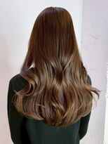 シオン(shion)&nbsp;ロング顔周りレイヤー韓国ヘアココアベージュ_ba570981