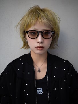 ギークス(GEEKS) 【GEEKS渋谷】ハッシュボブ/デザインカラー/冬カラー/ボブウルフ