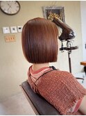 【山本智文】暖色ボブ