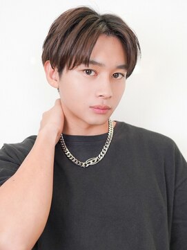 オーバーヘアー 尼崎店(over hair) 【over hair】刈り上げセンターパート × マッシュショート