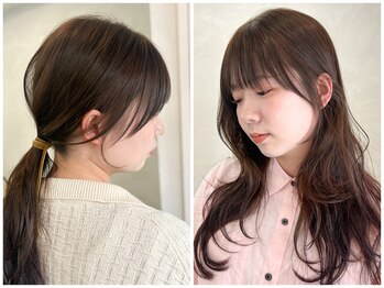 シロ(SiLO)の写真/大人かわいいナチュラルな顔まわりカットでさりげなくトレンド感UP♪結んだ時の顔まわりもご相談ください＊