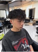 バロックパーマ　スペインカール　フェード　スパイラルパーマ