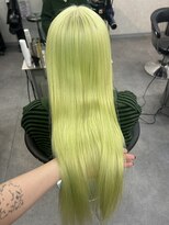 アリー 原宿(ALLY)&nbsp;ケアブリーチリタッチハイトーンホワイトミルクティーブロンド