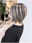 コントラストハイライト/ショートウルフ