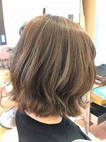 ウェーヴ 浜松小豆餅店(wave)&nbsp;〈wave小豆餅店〉エアリーミディハイライト外ハネショートパーマ