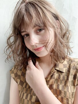 アルバム 銀座(ALBUM GINZA) ふわふわウェーブ_フリンジウェーブココアブラウン_97790