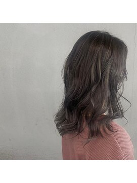 タグ(#tag) #ゆる巻きラベンダーアッシュ