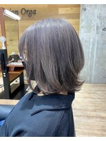 ヘアーディーシーオー(Hair Dco)&nbsp;レイヤーボブ×グレージュ