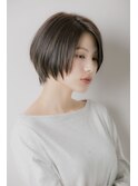 くびれショート 透明感アッシュベージュ【LINONA Miyuki】