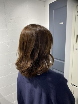 シェル 吉祥寺(shell) グレージュカラー/ボブウルフ/黒髪/ココアベージュ