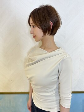 ロンド ストラーダ 心斎橋(Lond strada) ショート×ハイライト白髪ぼかし×シルキーベージュ[心斎橋]