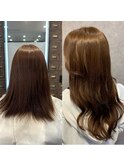 #プルエクステ#ロング#ナチュラルカラー