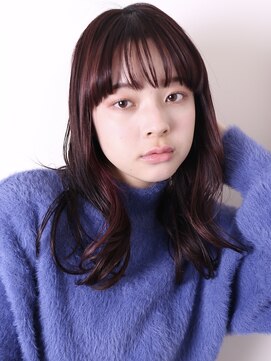 ヨファ ヘアー 芦屋店(YOFA hair) 大人可愛い似合わせカット美髪エアリーロングピンクブラウン0303