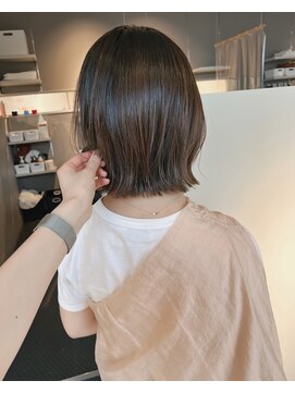 ヘアーエスクールシーユー 枚方T-SITE店(hair S.COEUR×Cu) ぱつふわボブ/くびれボブ/透明感ベージュ/透明感カラー