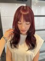 ニール(Neale.)&nbsp;wine redに毛先にはblackをplus◎