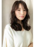 □グレーベージュ波巻きカールエアリーロング405★上尾30代40代