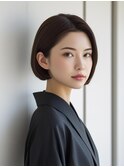 【耳掛けボブ】#井尻#ボブ#縮毛矯正