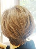 白髪ぼかしハイライトx髪質改善カラー