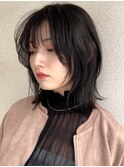 buzon 外はねミディアム×シースルーバング