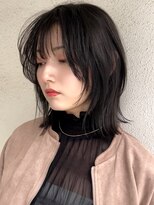 ブゾン(buZon)&nbsp;buzon 外はねミディアム×シースルーバング