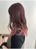 ピンクのグラデーション★秋山