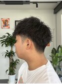 ナチュラルマッシュ×フェードカット/刈り上げ