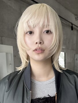 スリバー(sliver) ブリーチハイライト髪質改善ダブルカラーレイヤーカット