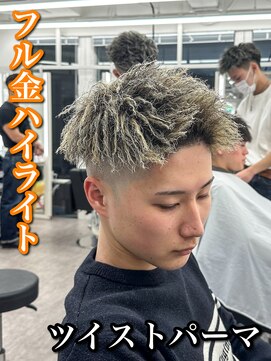 MEN’S HAIR/波巻ツイストスパイラル/フェザーパーマ/大阪